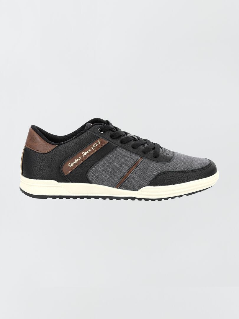 Dwukolorowe trampki „Umbro” – CZARNE