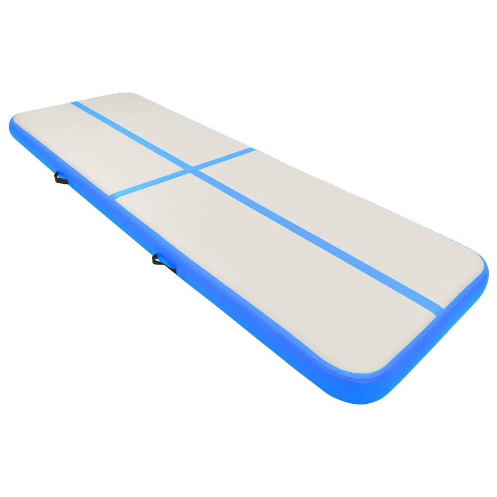 Vidaxl Napuhavajuća gimnastička strunjača s pumpom 500x100x15 cm