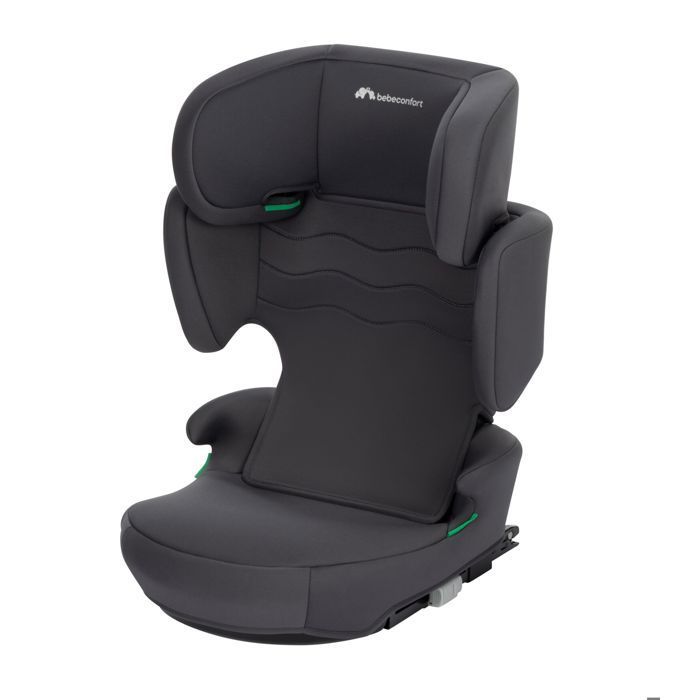 BEBECONFORT Hera i-Fix i-Size Booster Car Seat, 3.5-12 years, 100-150cm, ISOFIX, 14 Headrest Positions, Mineral Graphite