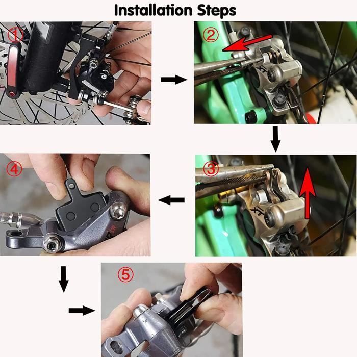 TRP Tektro Brake Pads - Resin - 4 Pairs - Compatible with Shimano Deore - Mountain Bikes