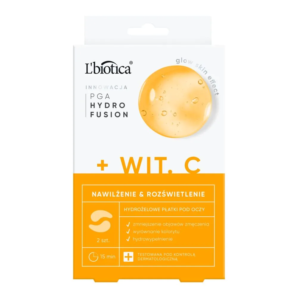 L'biotica Hydro Fusion Hydrożelowe Płatki pod oczy z Witaminą C