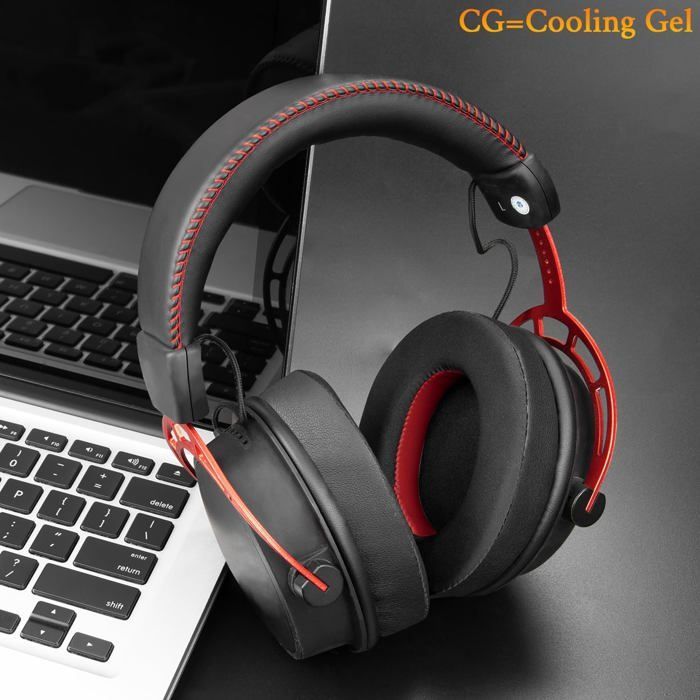 Almohadillas de espuma SOULWIT para auriculares HyperX Cloud 1/2/3/Pro/Core/Alpha/Alpha S/Alpha Pro/Flight/Flight S/Stinger/Stinger S