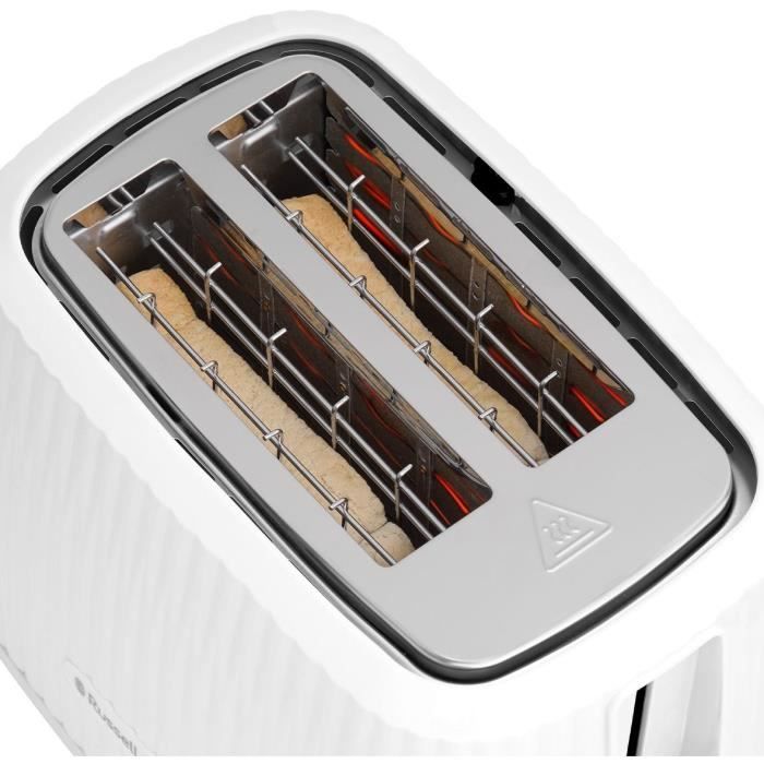 Tostadora - RUSSELL HOBBS - EDEN - 800 W - 2 ranuras - Blanca
