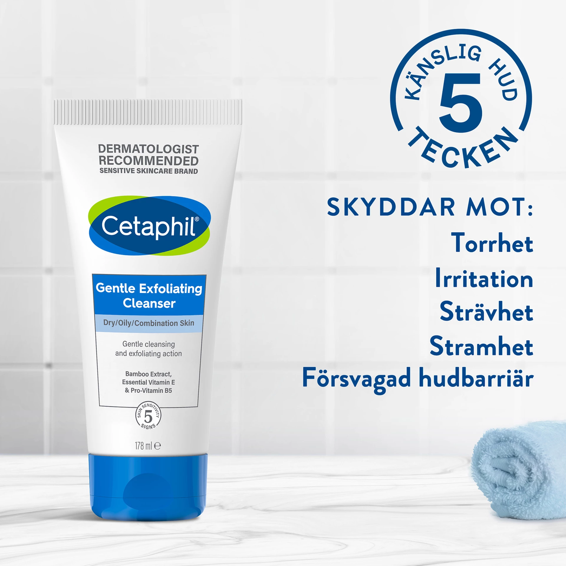 Gyengéd hámlasztó tisztító 178 ml - Cetaphil