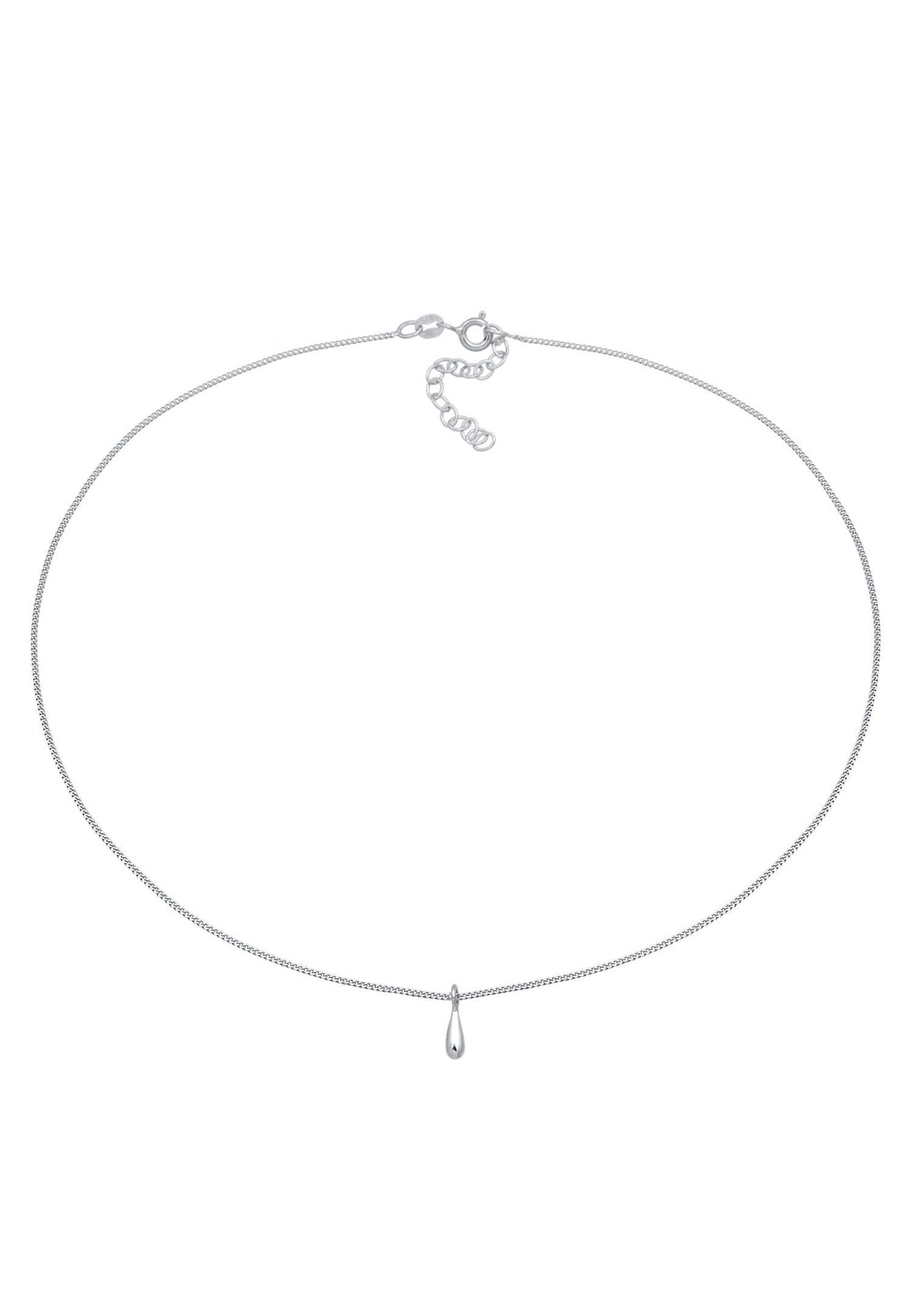 Elli Femmes Goutte Pendentif Basique Simple en argent sterling 925