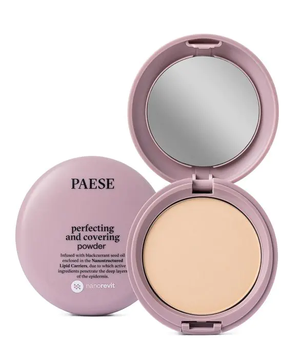 Paese Nanorevit Upiększająco-kryjący puder do twarzy, 04 Warm Beige