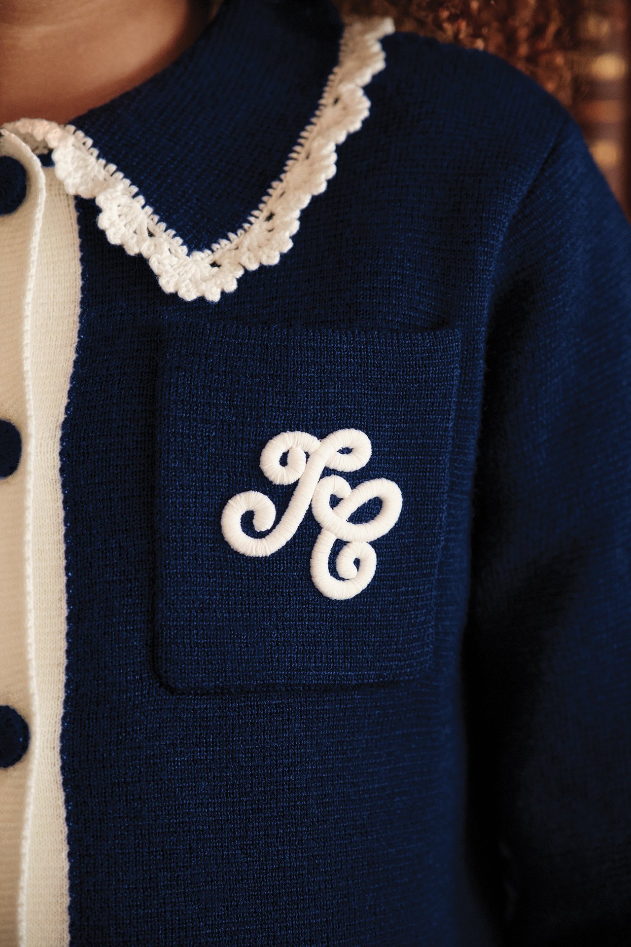 Tartine et Chocolat Cardigan - marine