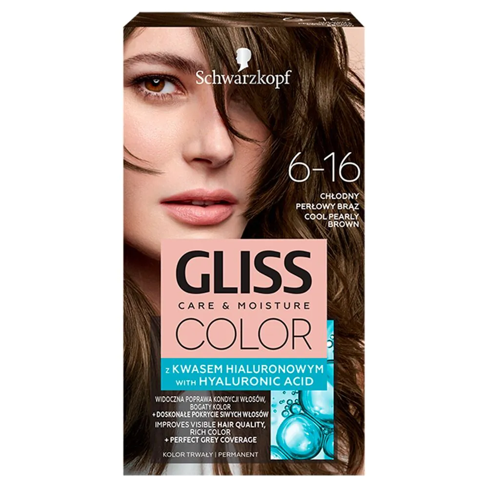 Gliss Color Farba do włosów 6-16 Chłodny Perłowy Brąz