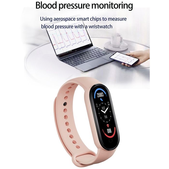 YONIS Multisport Smart Bracelet with Blood Pressure and Heart Rate Monitoring - Blue