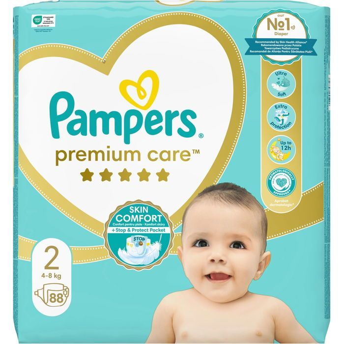 PAMPERS Premium Care vel. 2 (88 ks)
