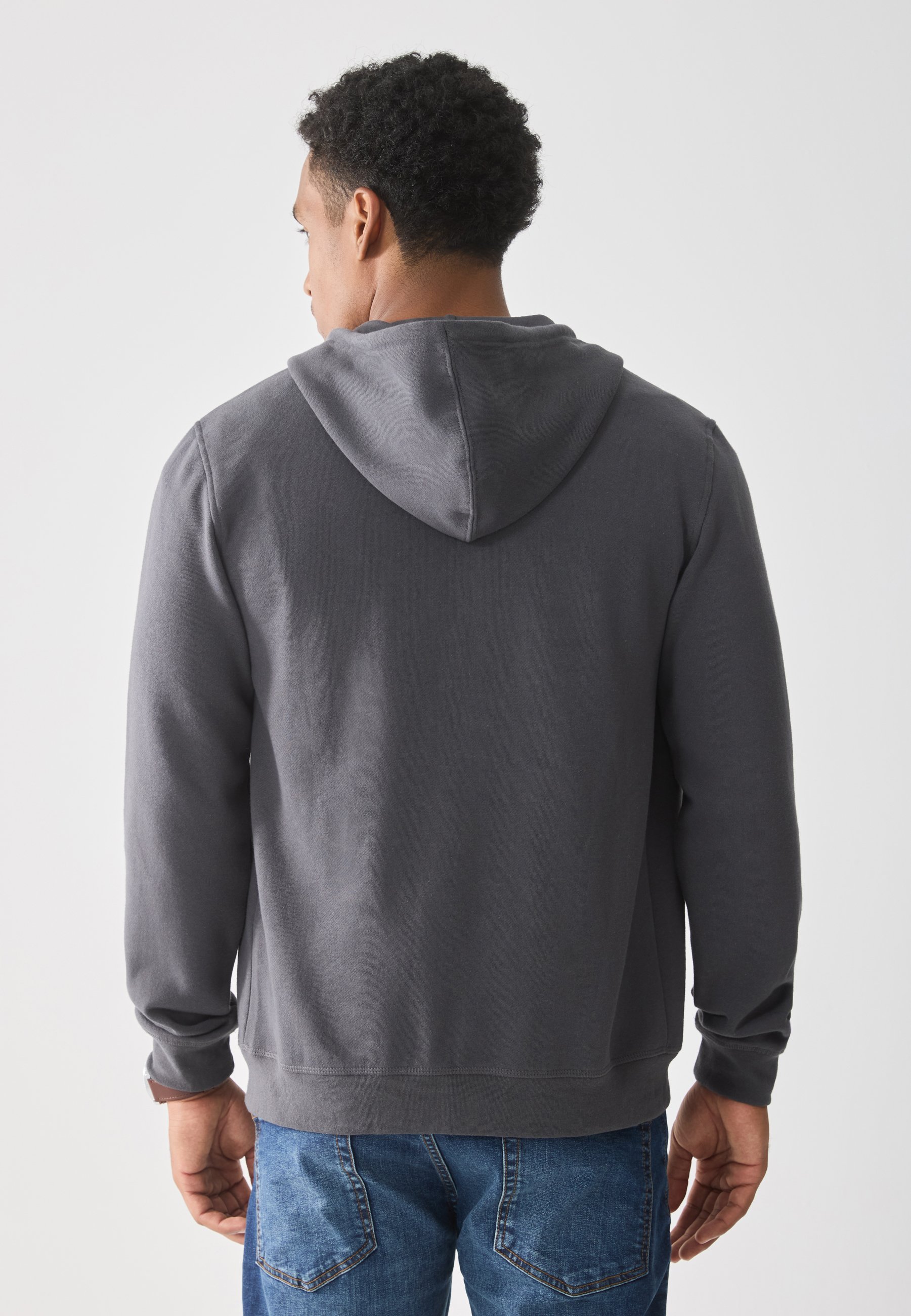Lot de 2 sweats à capuche zippés Pier One - gris foncé/vert foncé