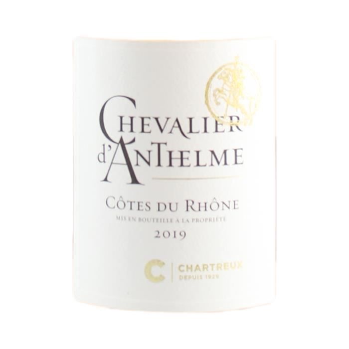 Côtes du Rhône Chevalier d'Anthelme Rosé 2019 - Case of 12 x 75cl bottles - Cellier des Chartreux - AOC Rosé Wine from the Rhône Valley
