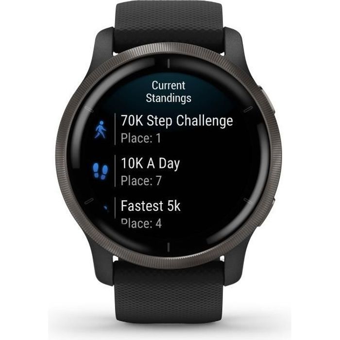 Garmin Venu 2 Gray smartwatch with black band