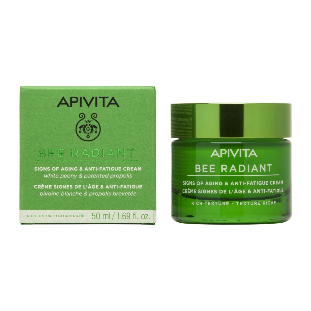 APIVITA Apivita Bee Radiant Peony Rich 50 ml tegen vermoeidheid