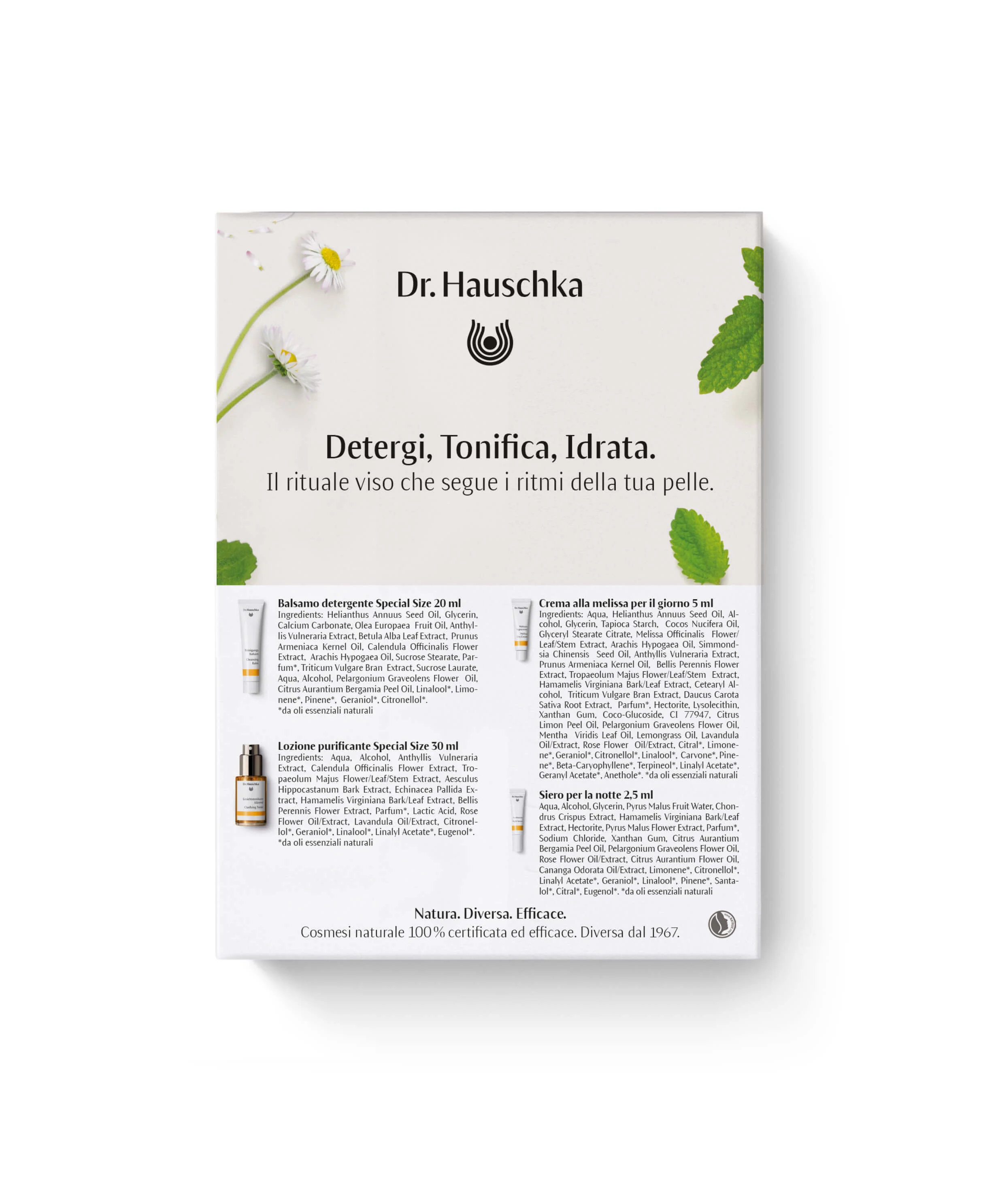 Coffret Rituale Giorno E Notte Pelle Mista - Cofanetto Antimperfezioni, Crema detergente viso, Tonico viso, Crema viso giorno antimperfezioni, Siero viso antimperfezioni
