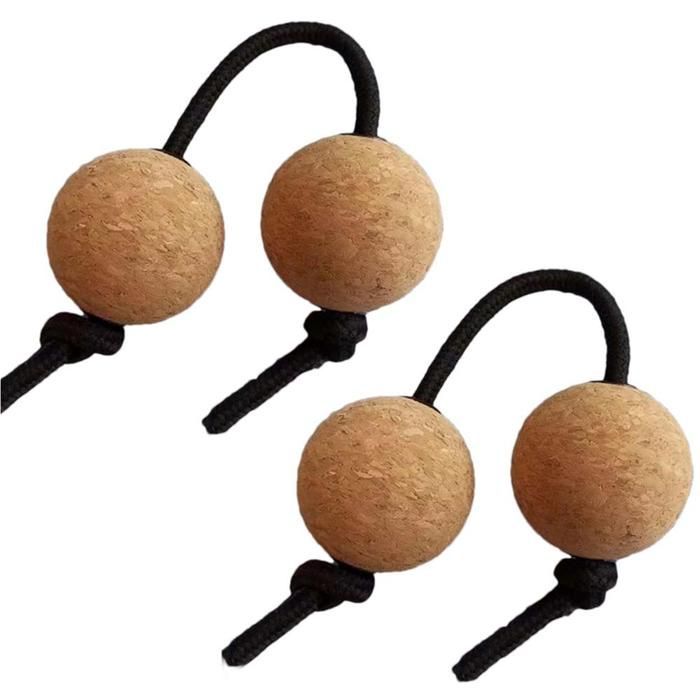 Sonajas, 2 pares, corcho, Kashaka, sonajas Asalato, instrumento de percusión africano clásico, bolas para música.