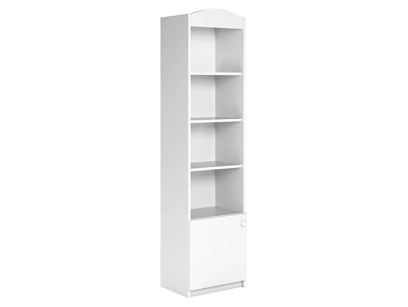 Regał Babydreams 46 cm z drzwiami i 4 półkami biały