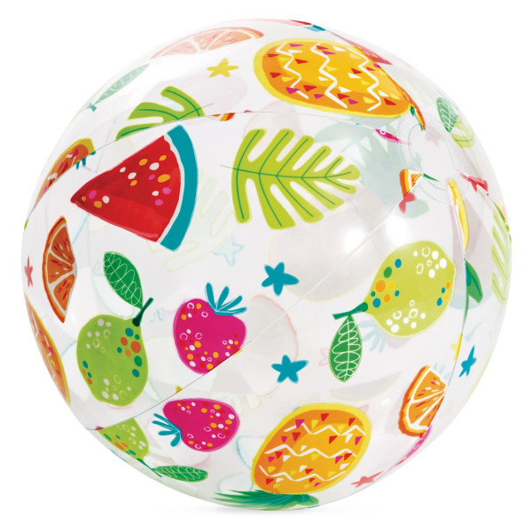 Dmuchana piłka plażowa z kolorowym nadrukiem 51 cm INTEX 59040 owoce