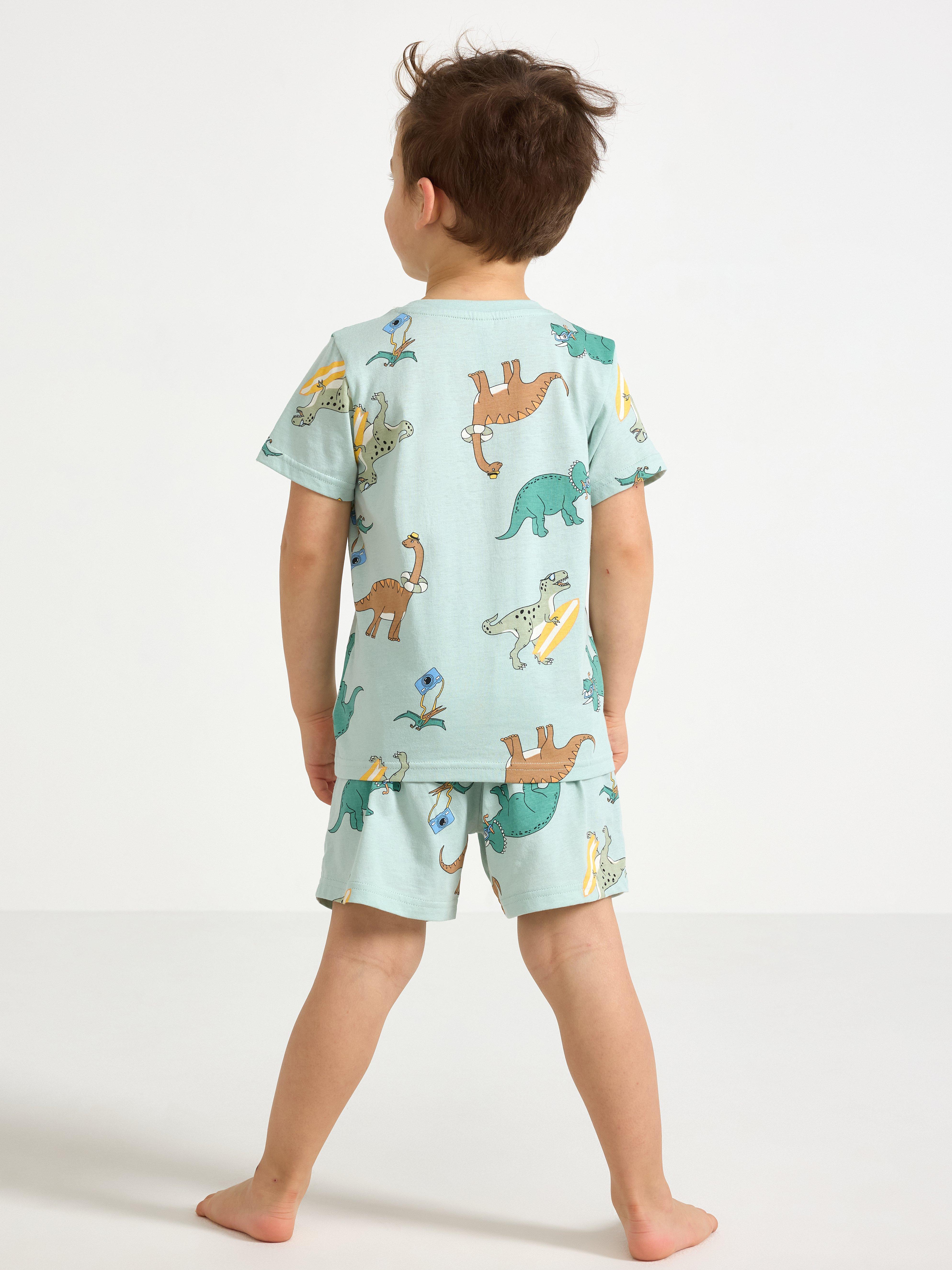Pyjamasset Turquesa Claro Acinzentado