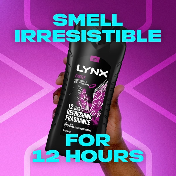 Bagnoschiuma e gel doccia Lynx Excite 500ml | Uomo | Superdrug