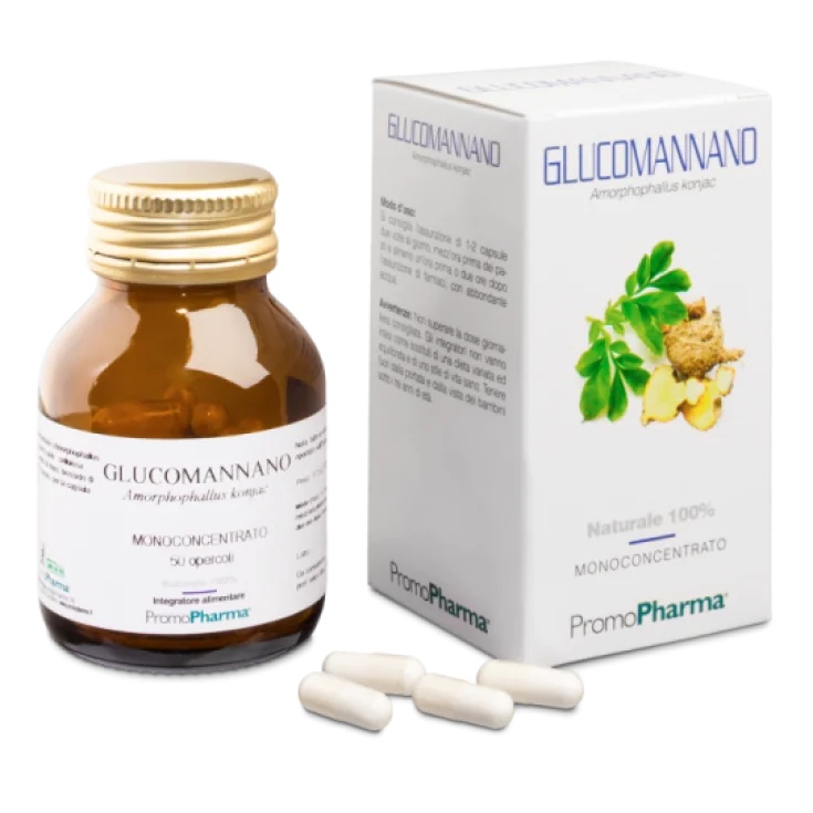 PROMOPHARMA Glucomannan 50 capsules Gevoel van verzadiging