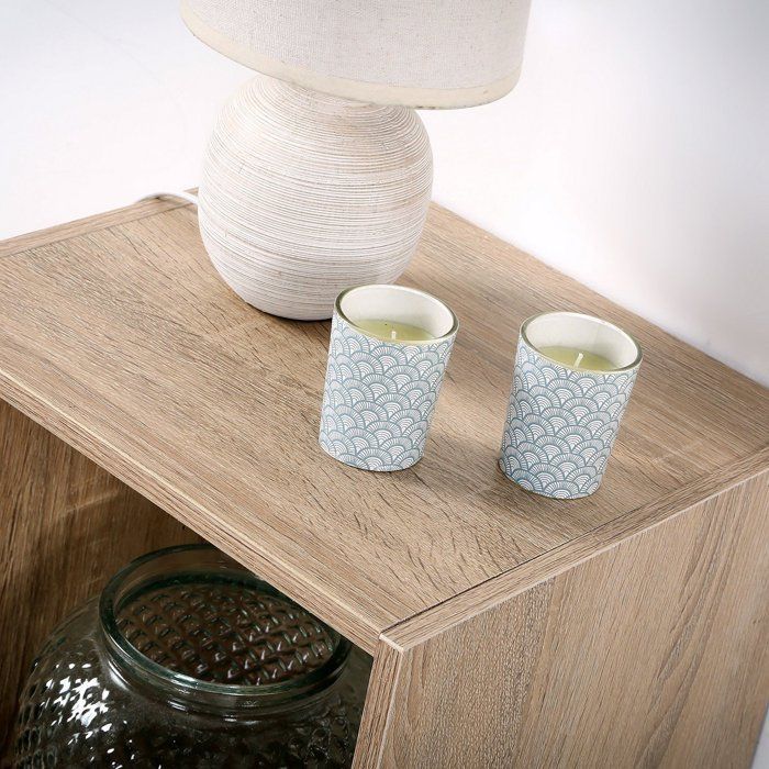 COMPO Contemporary storage unit in oak finish - W 31 cm