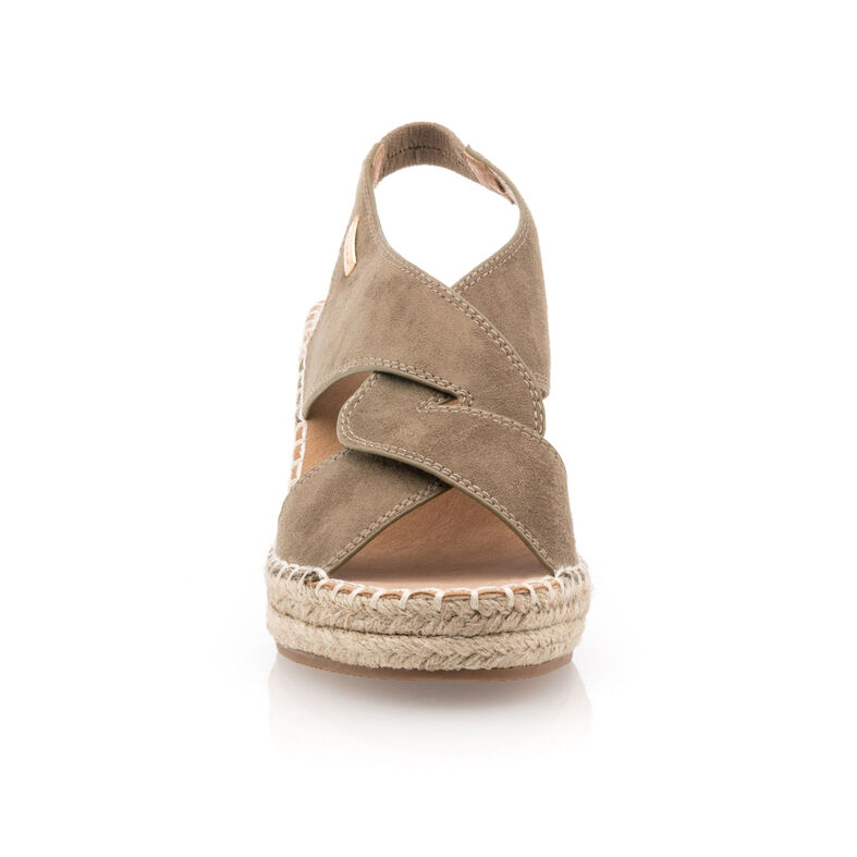 Grønne espadriller med tausåler til dame