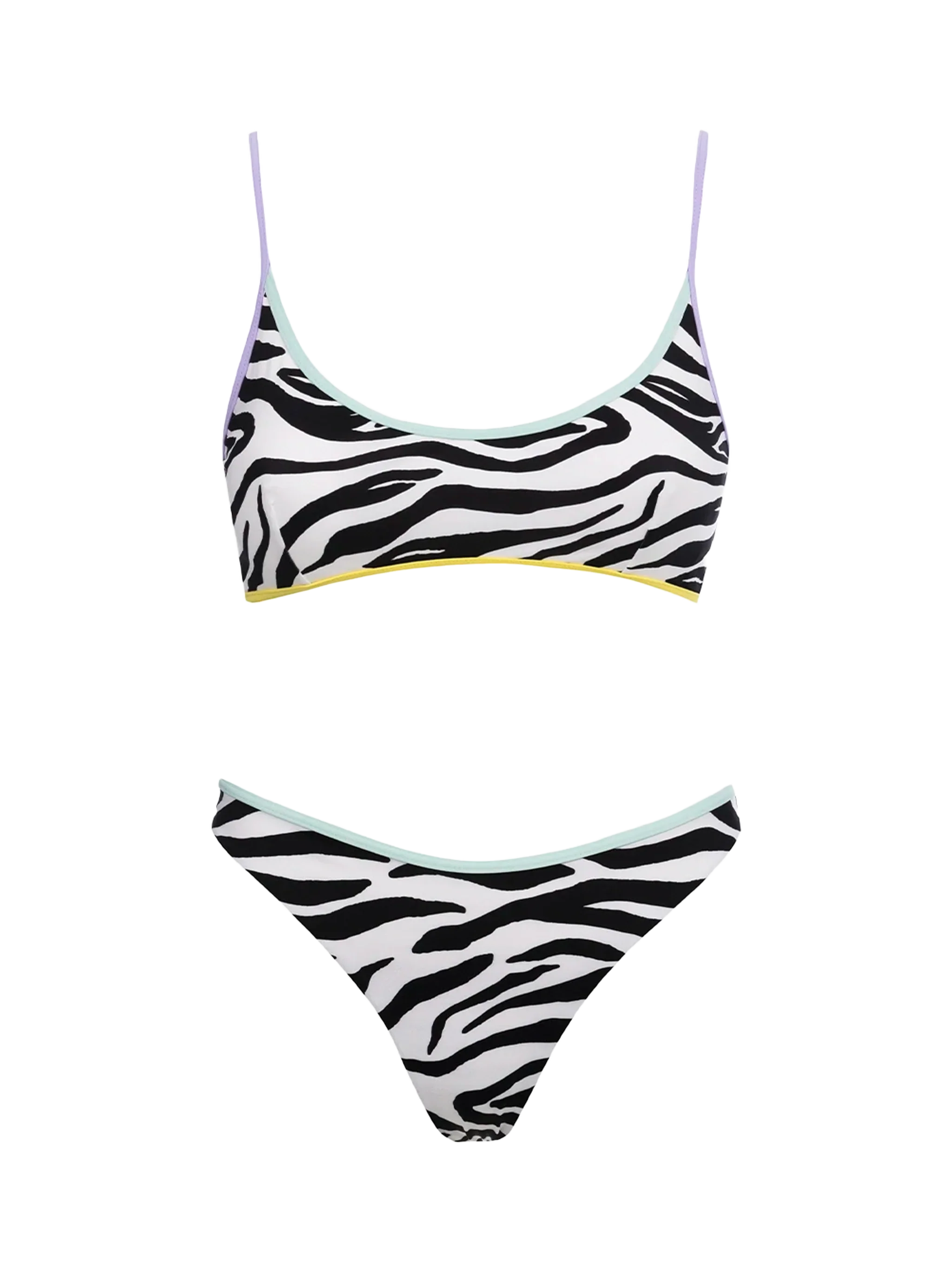 Judy Naomi Zebra Bralette Damesbikini met Stud