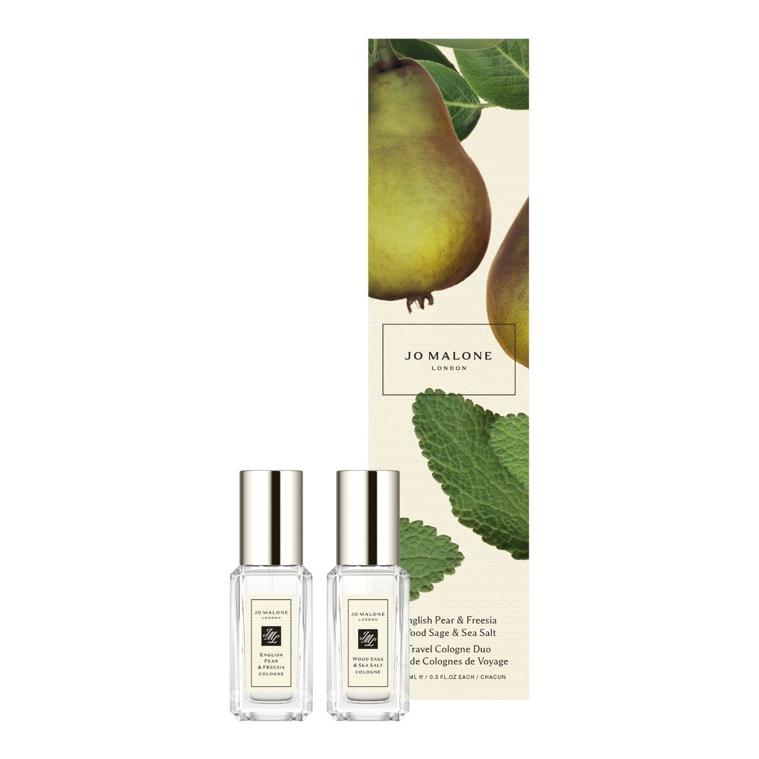 Jo Malone London Eau de Cologne Köln Engleska kruška i frezija + drvo kadulje i morske soli Putni kolonjski parfem Duo -
