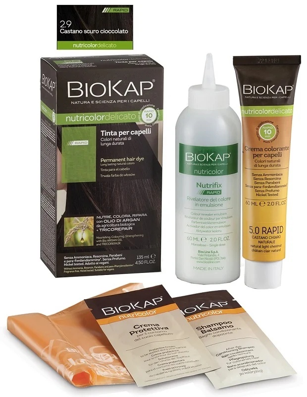 BIOKAP Biokap Nutricolor Delicato Rapid haarkleur 2.9 donkerbruin