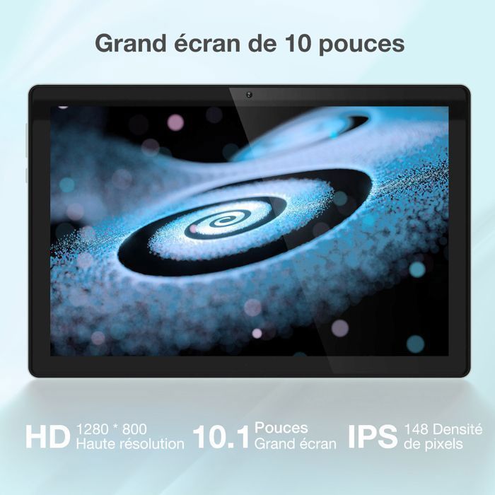 DOOGEE U10 10-inch Android-tablet, 9 GB RAM + 128 GB ROM (1 TB TF-kaart), WiFi 6, quad-core processor / 5060 mAh batterij / 8 MP + 5 MP camera, grijs