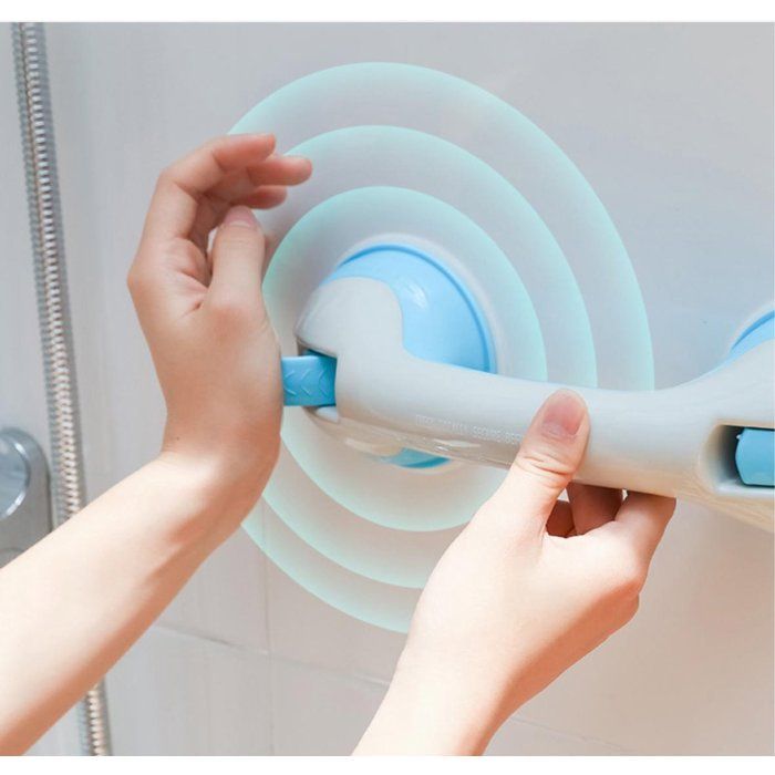 Safety Grab Bar with Suction Cups for Bathroom, Non-Slip Support, Shower or Bathtub Mobility Aid, Easy Installation