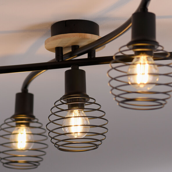 Eugen plafondlamp E14, 5 lampen