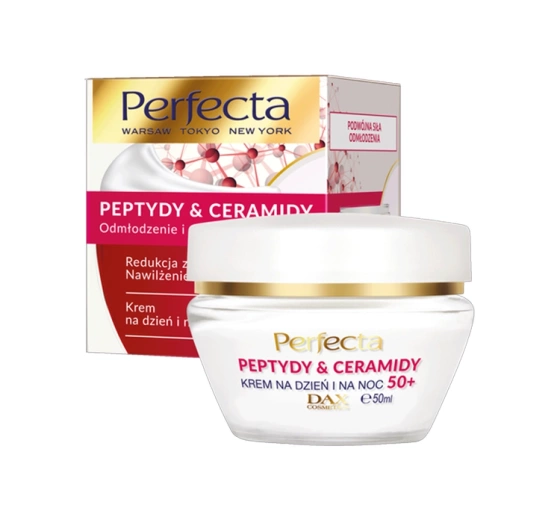 Perfecta Peptydy&Ceramidy nawilżający krem do twarzy na dzień i na noc 50  50ml