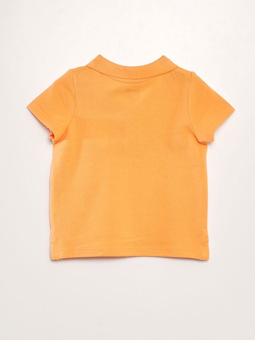 Camisa Polo Palm Trees Algodão Piqué - LARANJA