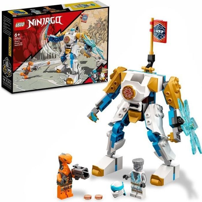 LEGO® 71761 Ninjago L’Évolution Robot De Puissance De Zane, Jouet pour Enfants +6 Ans avec Figurines Serpent, Bataille Ninja