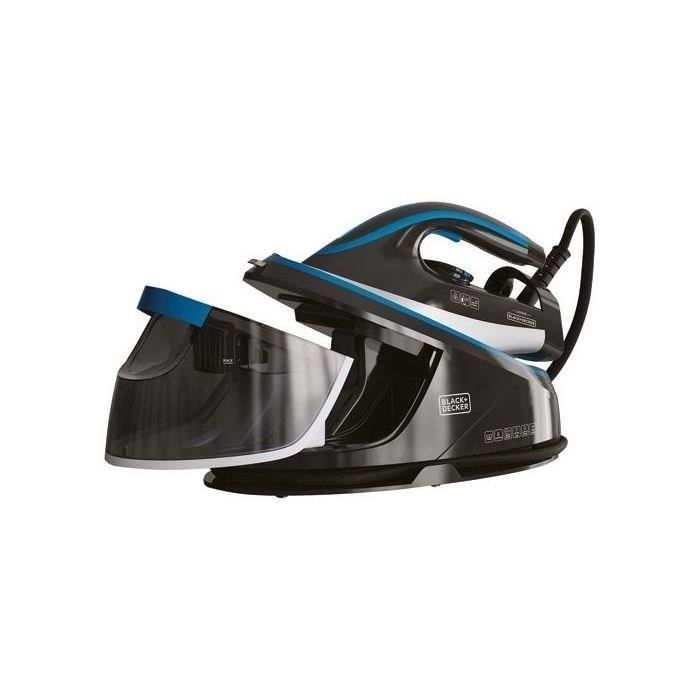 Centrale vapeur BLACK & DECKER - 2400W - 120gr/mn - bleu/noir - BXSS2401E