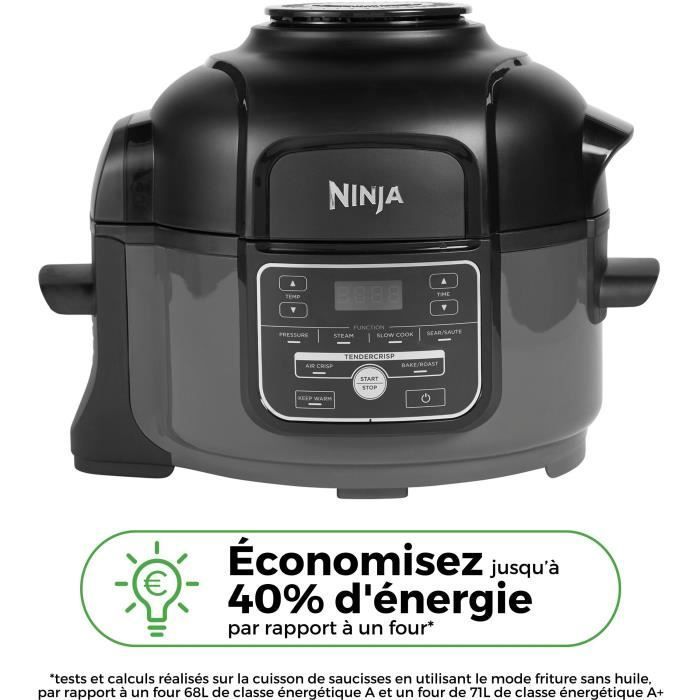 NINJA Multikocher – Foodi Mini OP100EU – 4,7 l Fassungsvermögen – 6 Kochprogramme – 1460 W