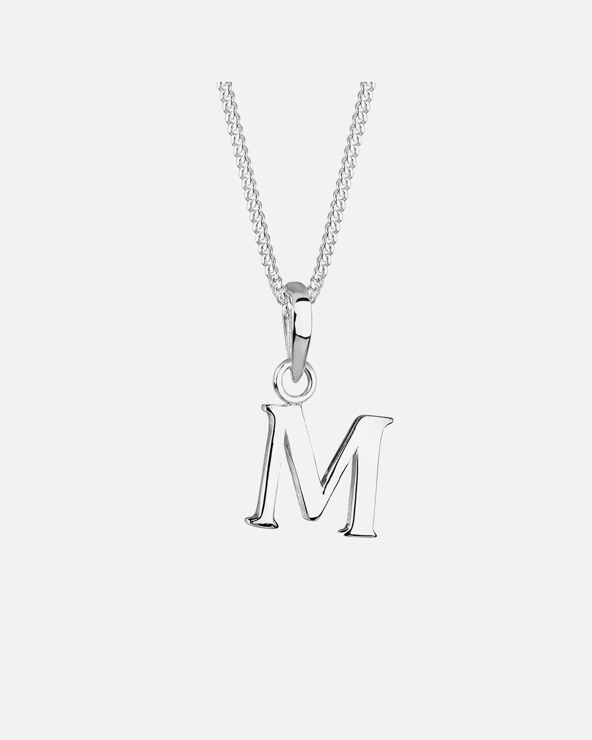 Elli Femmes Lettre M Pendentif en Argent Sterling 925