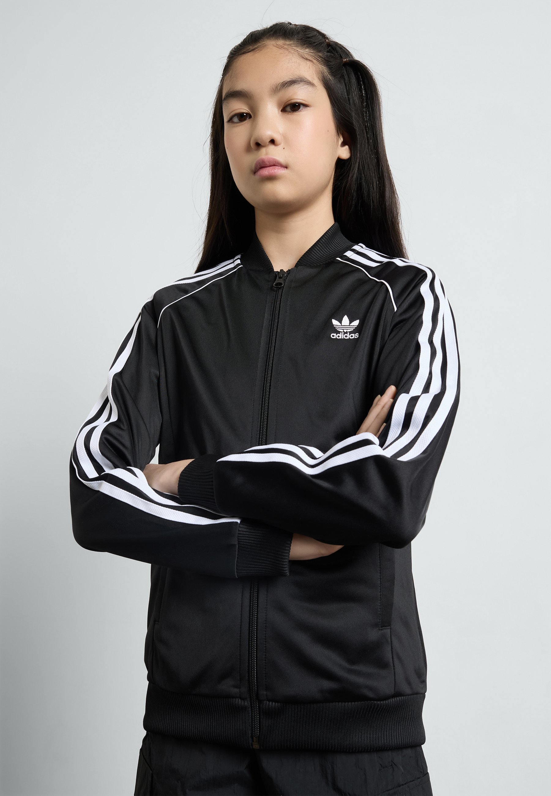 Felpa con zip adidas Originals TRACK UNISEX - nera