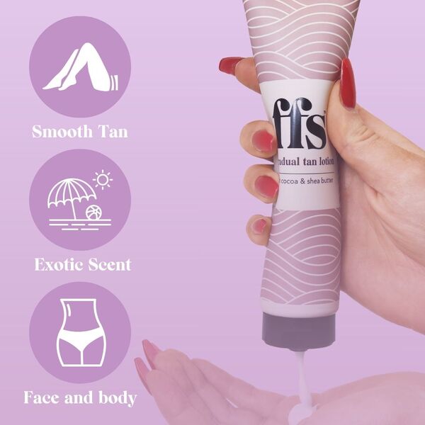 Autobronzeador gradual vegano FFS Beauty 150ml com manteiga de karité