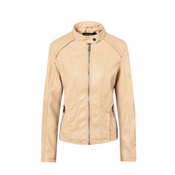 Faux Leather Jacket Women Long Sleeve Pu Autumn Winter Female Plus Size Short Leather Jacket for Women
