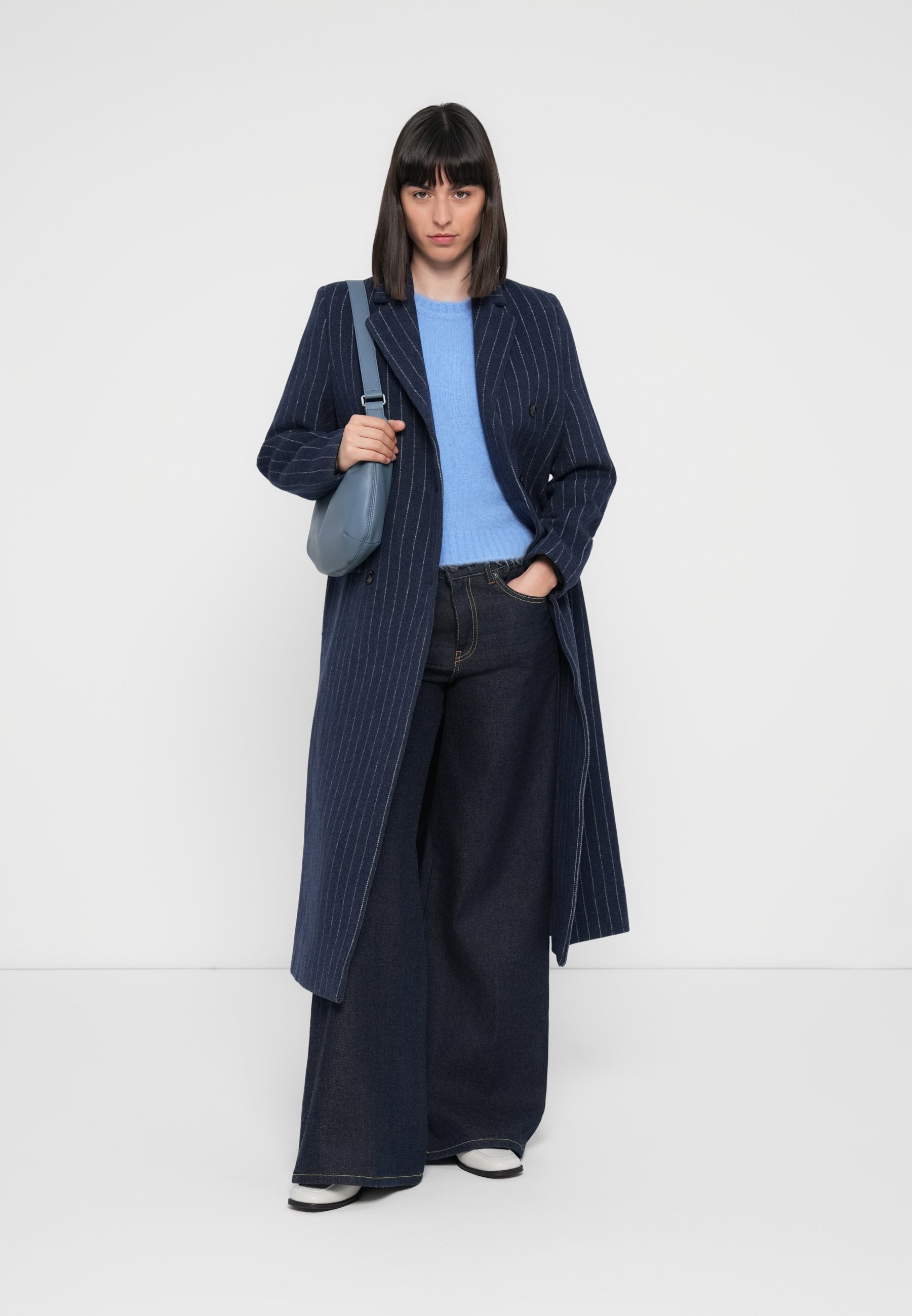 Samsøe Samsøe COAT - Cappotto classico - blu/grigio