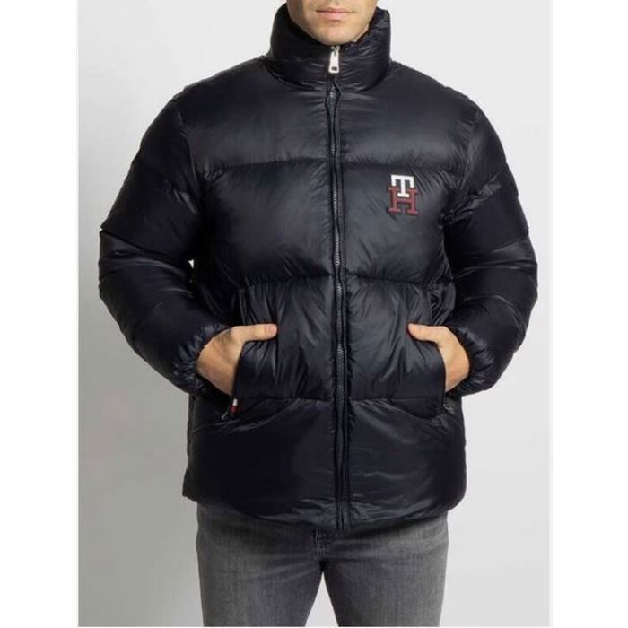 Ανδρικό μαύρο μπουφάν Tommy Hilfiger Monogram Zero Gravity Puffer Jacket S