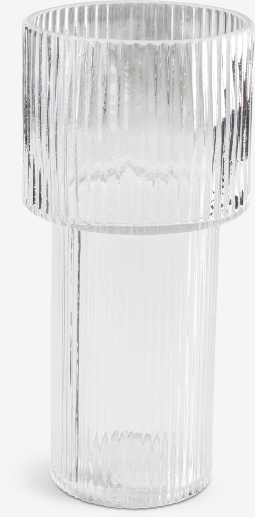 RUNE RUNE vaza Ø12xV25cm prozirna