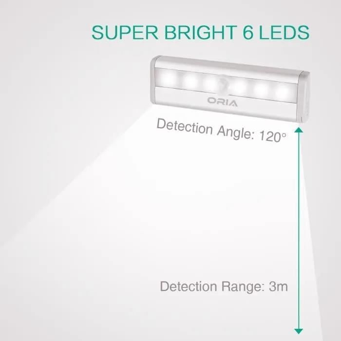 lámparas con sensor de movimiento, luz nocturna automática, luz para armario, luz para escaleras, luz para gabinetes, luz nocturna