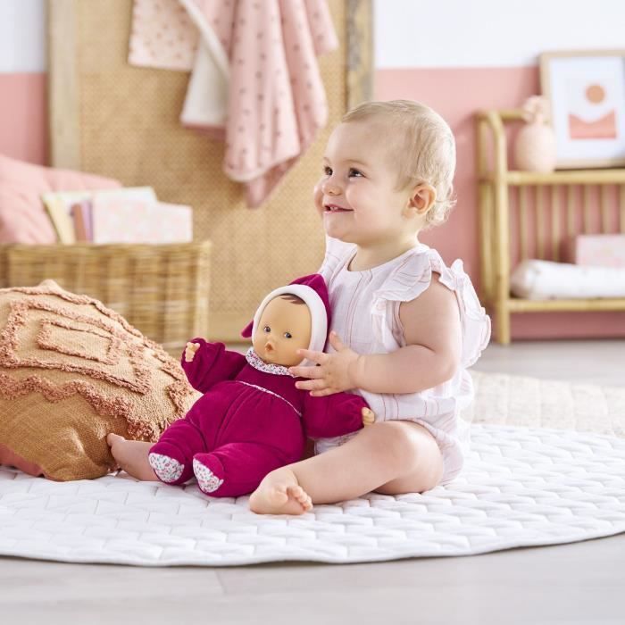 Doudou - COROLLE - Babipouce Rose Grenadine - 28 cm - senteur vanille - dès la naissance