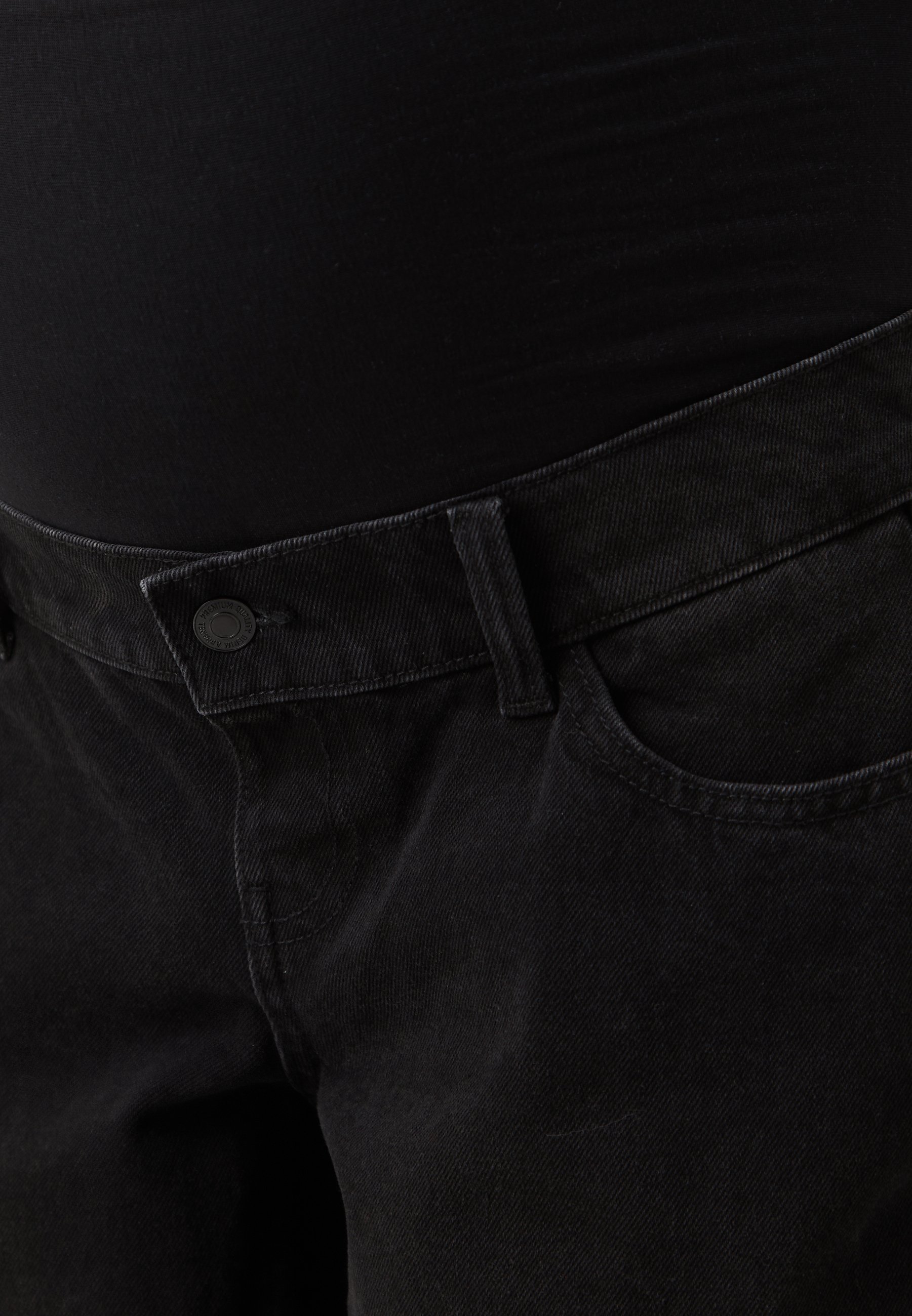 Vero Moda Maternity VMMESH - Relaxed fit jeans - black denim