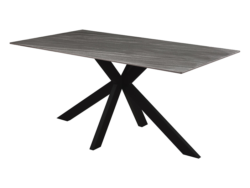 Stół Jonas 160x90 szary z ceramicznym blatem