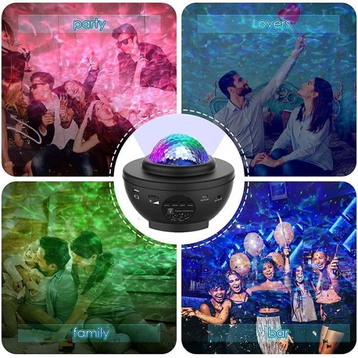 Veilleuse Projecteur Galaxie Starry Veilleuse enfant bébé De Nuit Adulte Projecteur Etoile LED veilleuse musicale et lumineuse bebe
